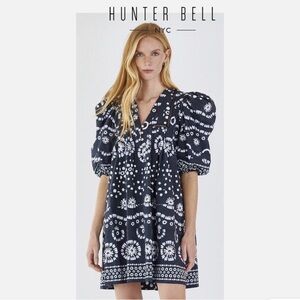 Hunter Bell Jenkins Navy and White Women's Dress